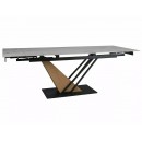 Стол обеденный SIGNAL GENESIS белый/дуб 180-240/90